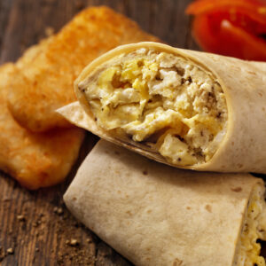 Smoked Bacon breakfast wrap