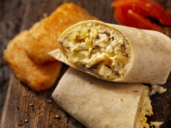 Smoked Bacon breakfast wrap